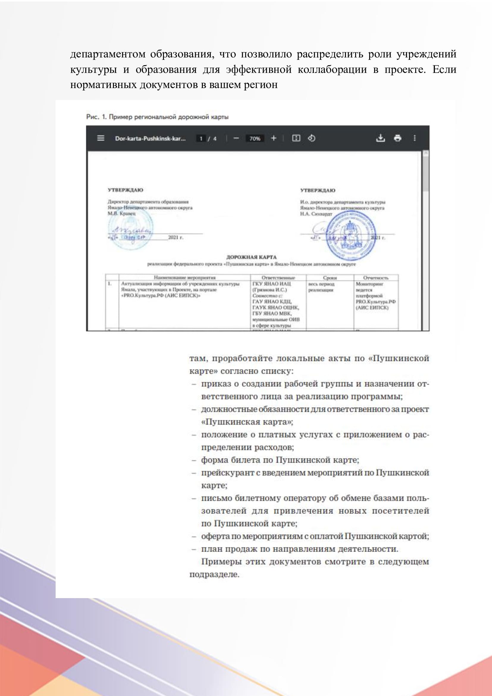 Какие документы по «Пушкинской карте» должны быть в учреждении